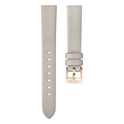 Bracelete Swarovski para Relógio 16mm Cinzenta-clara Lacado a rosa dourado