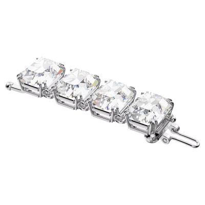 Extensor Swarovski Millenia Lapidação octogonal Branco Lacado a ródio