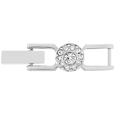 Extensor Swarovski Angelic Lapidação redonda Branco Lacado a ródio