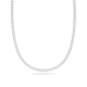Cinto Swarovski Lapidação Quadrada, Branco, Lacado a Ródio