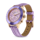 Relógio Swarovski Octea Lux Chrono, Fabrico Suiço, Pulseira , Roxo, Acabamento em Rosa Dourado