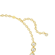 Colar Swarovski Imber, Lapidação redonda, Branco, Lacado a dourado