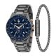 Conjunto Maserati Relógio Azul/Pulseira