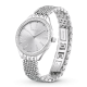 Relógio Swarovski Attract Fabrico Suiço Pavé Total Pulseira de Metal Prateado Aço Inoxidável 5644062