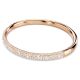 Bracelete Swarovski Meteora Snow Pavé Branca Lacado a Rosa Dourado M