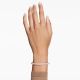 Bracelete Swarovski Meteora Snow Pavé Branca Lacado a Rosa Dourado M