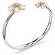 Bracelete Swarovski Idyllia Flor Amarelo Lacado a Ródio