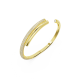 Bracelete Swarovski Dextera Fecho Magnético Branca Lacado a Dourado