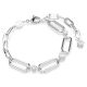 Pulseira Swarovski Constella Branca Lacado a ródio