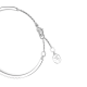 Bracelete Swarovski Mesmera Combinação de Lapidações Branca Lacado a Ródio