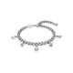 Pulseira Swarovski Dextera Combinação de Lapidações Branca Lacado a Ródio