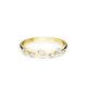 Bracelete Swarovski Dextera Combinação de Lapidações Branca Lacado a Dourado S