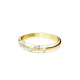 Bracelete Swarovski Dextera Combinação de Lapidações Branca Lacado a Dourado S