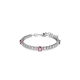 Pulseira Swarovski Matrix Tennis Combinação de Lapidações Rosa Lacado a Ródio