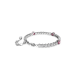 Pulseira Swarovski Matrix Tennis Combinação de Lapidações Rosa Lacado a Ródio