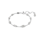 Pulseira Swarovski Mesmera Combinação de Lapidações Design Disperso Branca Lacado a Ródio