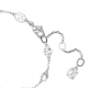 Pulseira Swarovski Mesmera Combinação de Lapidações Design Disperso Branca Lacado a Ródio