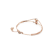 Bracelete Swarovski Stilla Combinação de Lapidações Rosa Lacado a Rosa Dourado