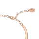Bracelete Swarovski Millenia Lapidação Octogonal Pavé Verde Lacado a Rosa Dourado