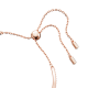 Bracelete Swarovski Iconic Swan Cisne Verde Lacado a Rosa Dourado
