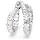 Anel Swarovski Hyperbola Infinity Branco Acabamento em Prata 60