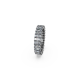Anel Swarovski Matrix Lapidação Baguete Cinzento Lacada a Ródio