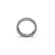 Anel Swarovski Matrix Lapidação Baguete Cinzento Lacada a Ródio