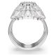 Anel Swarovski Idyllia Conjunto (3) Combinação de lapidações Concha Branco Lacado a ródio 58 58