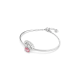 Bracelete Swarovski Idyllia Concha Rosa Lacado a ródio