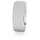 Anel Swarovski Dextera Modelo octagonal Pavé Branco Lacado a ródio 58
