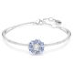 Bracelete Swarovski Idyllia Flor Azul Lacado a ródio