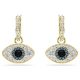 Pingente Swarovski Hyperbola Combinação de lapidações Entrelaçado Branco Lacado a ródio