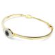 Bracelete Swarovski Symbolica Olho grego Azul Lacado a dourado L