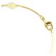 Bracelete Swarovski Symbolica Olho grego Azul Lacado a dourado M