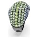 Anel Swarovski cocktail Sublima Lapidação redonda Multicor Lacada a ródio 52
