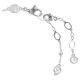 Pulseira Swarovski Imber Lapidação redonda Branca Lacado a ródio