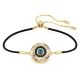 Pulseira Swarovski Symbolica Olho grego Multicor Lacado a dourado