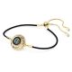 Pulseira Swarovski Symbolica Olho grego Multicor Lacado a dourado
