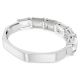 Bracelete Swarovski Millenia Lapidação octogonal Branca Lacado a ródio L