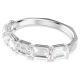 Bracelete Swarovski Millenia Lapidação octogonal Branca Lacado a ródio M
