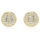 Brincos Swarovski Stud Meteora Branco Lacado a Dourado