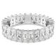 Anel Swarovski Matrix Lapidação Baguete Branco Lacado a ródio 60