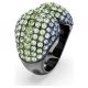 Anel Swarovski cocktail Sublima Lapidação redonda Multicor Lacada a ródio 55