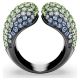 Anel Swarovski cocktail Sublima Lapidação redonda Multicor Lacada a ródio 55
