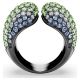 Anel Swarovski cocktail Sublima Lapidação redonda Multicor Lacada a ródio 58