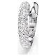 Anel Swarovski Dextera Branco Lacado a ródio 52