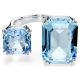 Anel Swarovski Millenia Lapidação octogonal Azul Lacado a ródio 55