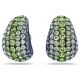 Brincos compridos Swarovski Sublima Lapidação redonda Multicor Lacada a ródio