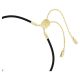 Pulseira Swarovski Good Luck Trolls Troll Branca Lacado a dourado M