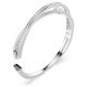 Bracelete Swarovski Hyperbola Combinação de lapidações Branca Lacado a ródio L